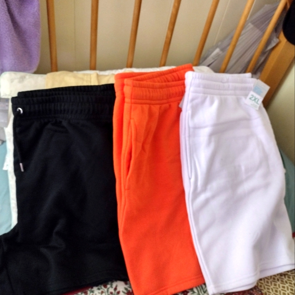 Mens sweat shorts 3 pairs